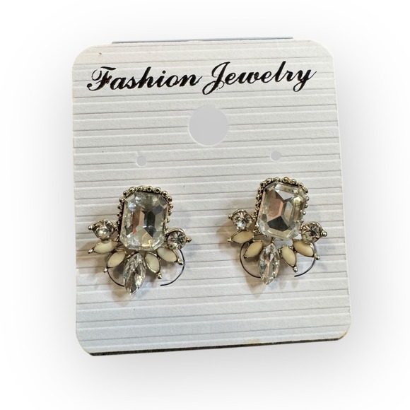 Jewelry - Sparkling Crystal Cluster Stud Earrings Fashion Jewelry Women